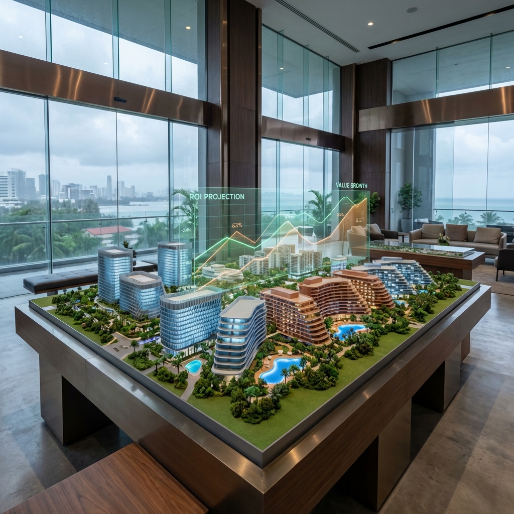 zöld közösségi tér, bemutatóterem, prémium — professzionális ingatlanfotó